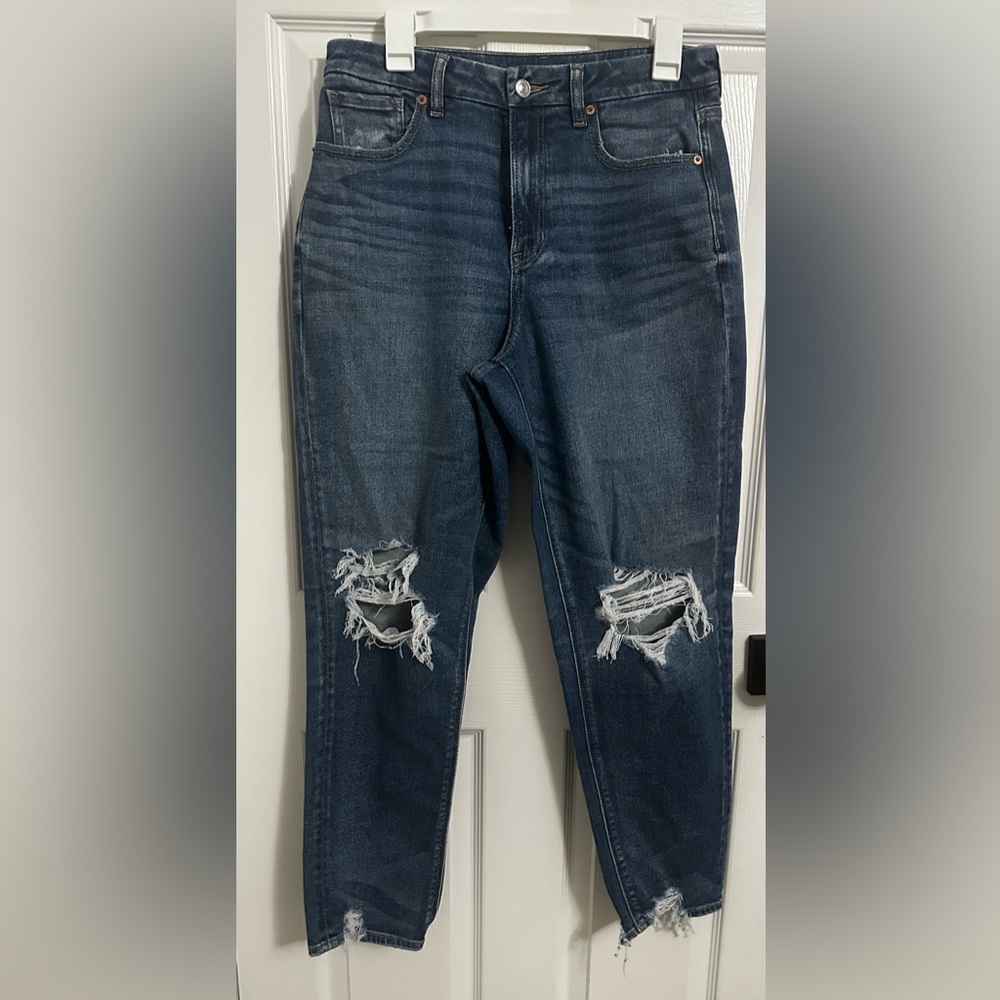 AE STRETCH RIPPED CURVY
Mom Jean